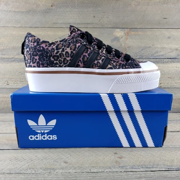 adidas gazelle silver green womens Adidas Nizza Platform Sherpa Women's Shoes Wonder White-Cloud White-Am main image 0